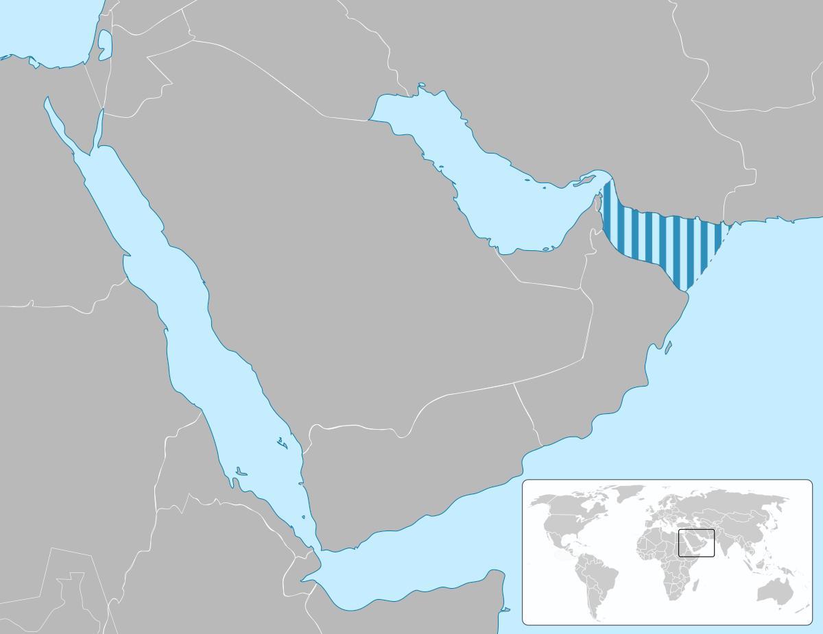 gulf of Oman რუკაზე